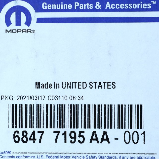 Mopar 68477195AA — 1