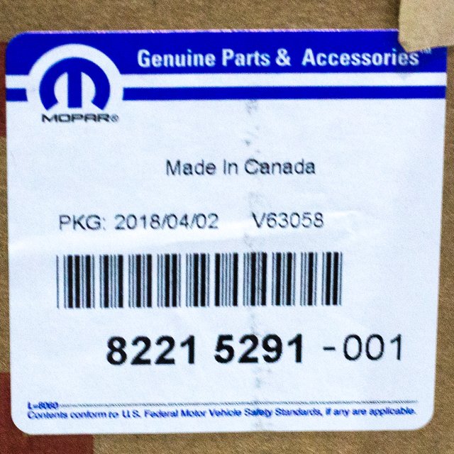 Mopar 82215291 — 1