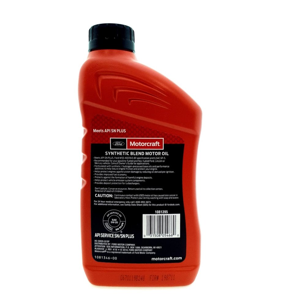 Motorcraft XO5W20QSP — 1